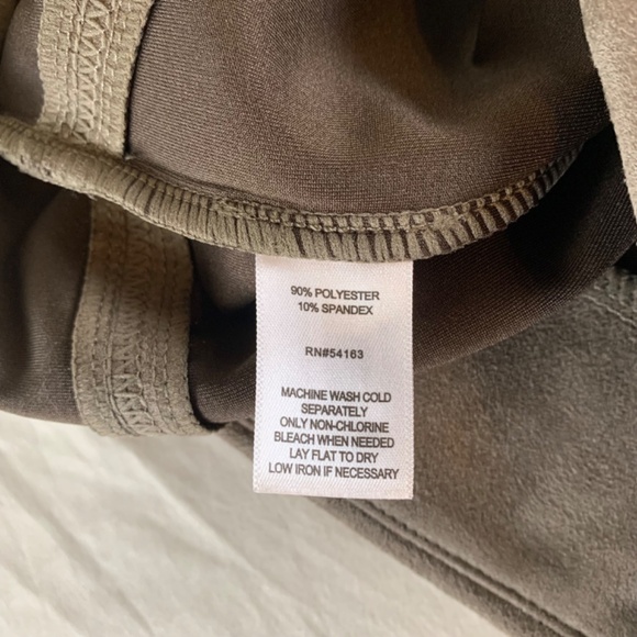 Andrew March taupe faux‎ suede pants XL NWT - Picture 7 of 9